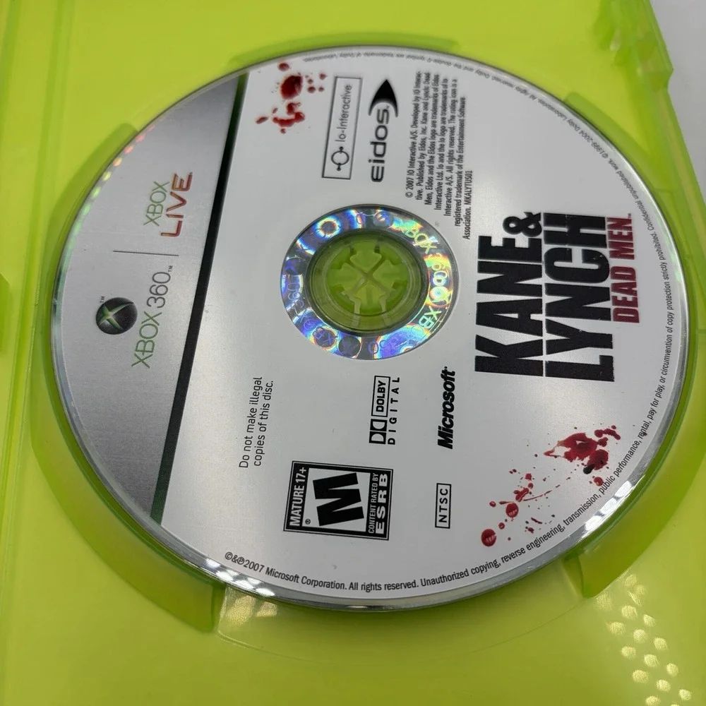 Kane and Lynch Dead Men Xbox 360, Pre-owned with Manual